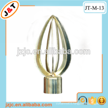 high quality hollow flexible shower curtain rod with curtain finial